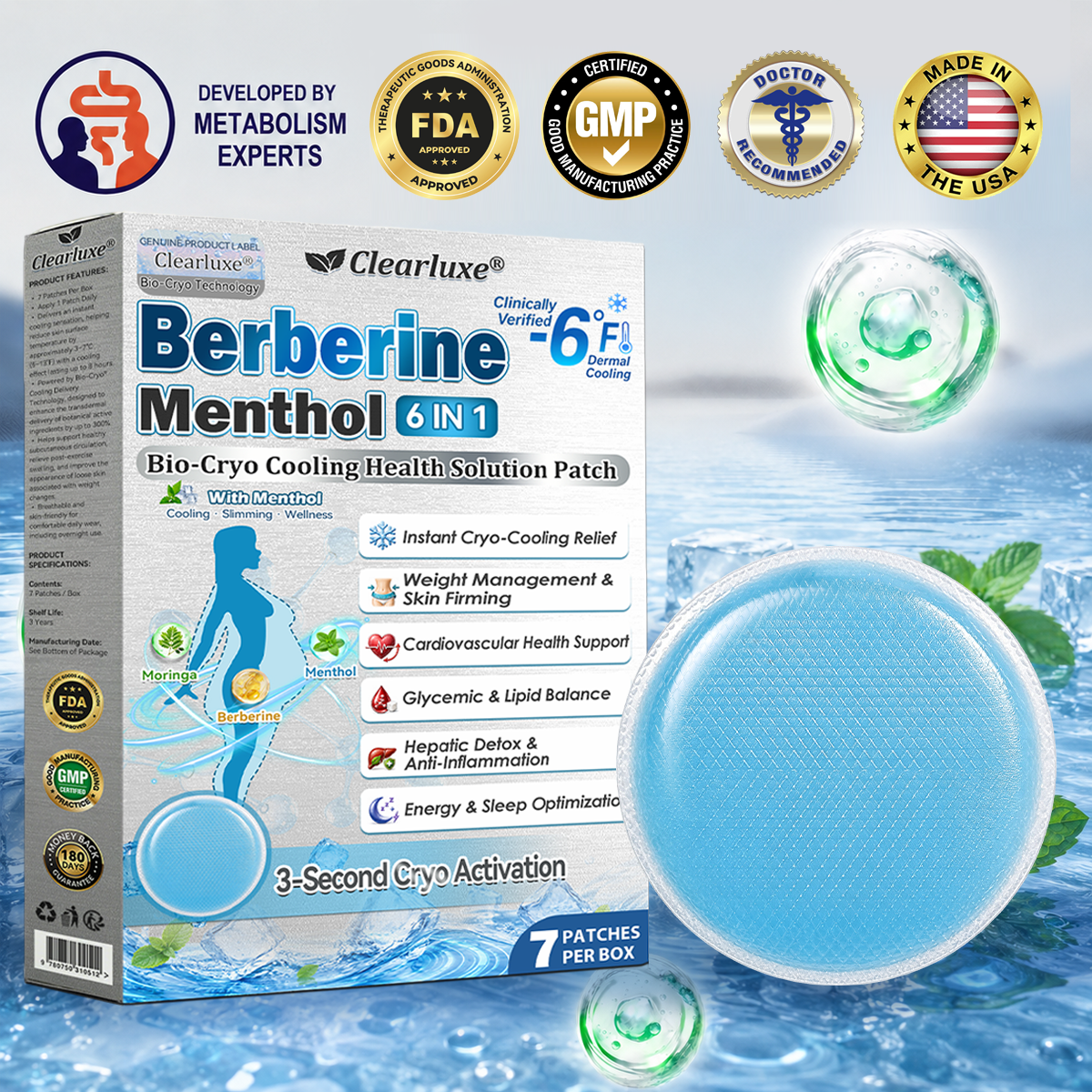 ❄️❄️𝐂𝐥𝐞𝐚𝒓𝒍𝒖𝙭𝐞®𝐁𝐢𝐨-𝐂𝐫𝐲𝐨 𝟔-𝐢𝐧-𝟏 𝐂𝐨𝐨𝐥𝐢𝐧𝐠 & 𝐖𝗲𝗶𝗴𝗵𝙩 𝑴𝒂𝒏𝒂𝒈𝒆𝒎𝒆𝒏𝒕 𝑷𝒂𝒕𝐜𝐡